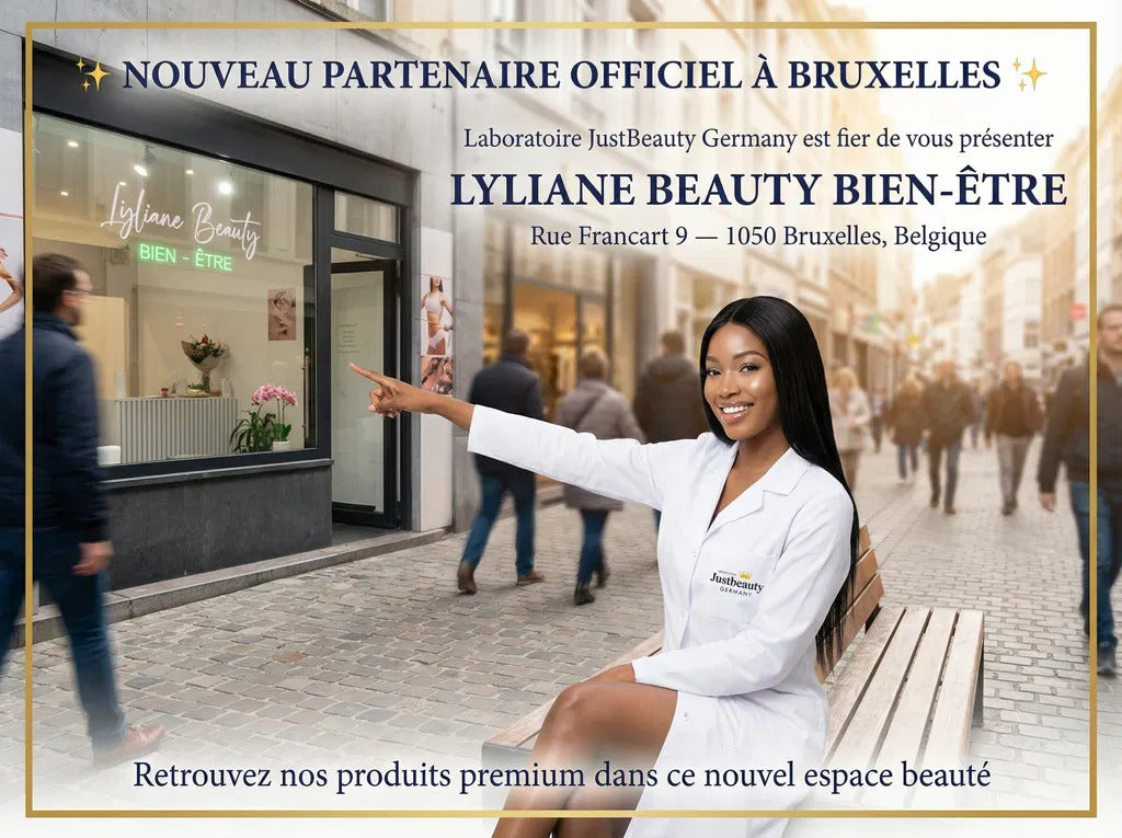JUSTBEAUTY GERMANY DÉSORMAIS DISPONIBLE CHEZ LYLIANE BEAUTY BIEN-ÊTRE À BRUXELLES