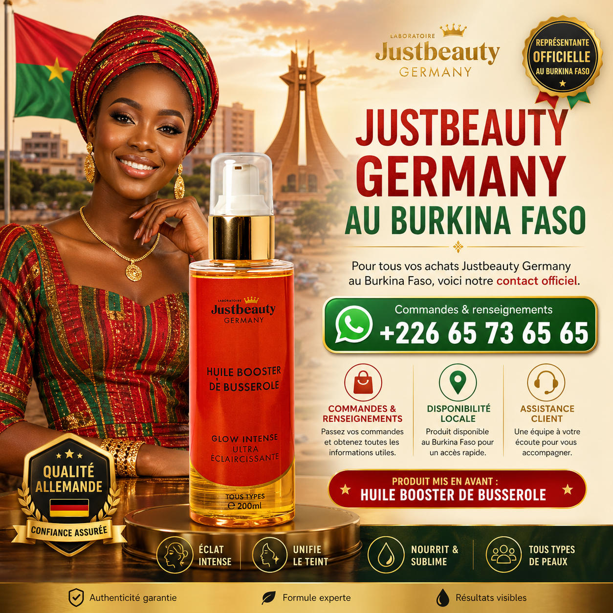 JUSTBEAUTY GERMANY AU BURKINA FASO