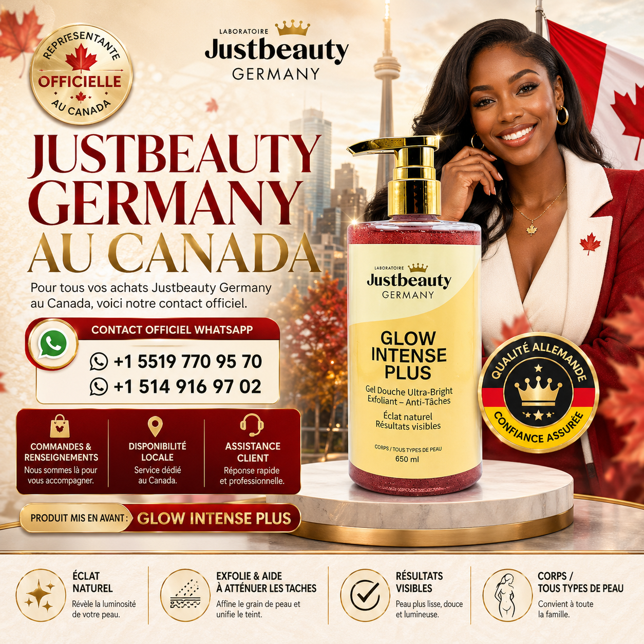JUSTBEAUTY GERMANY AU CANADA : DEUX POINTS DE VENTE OFFICIELS À VOTRE SERVICE
