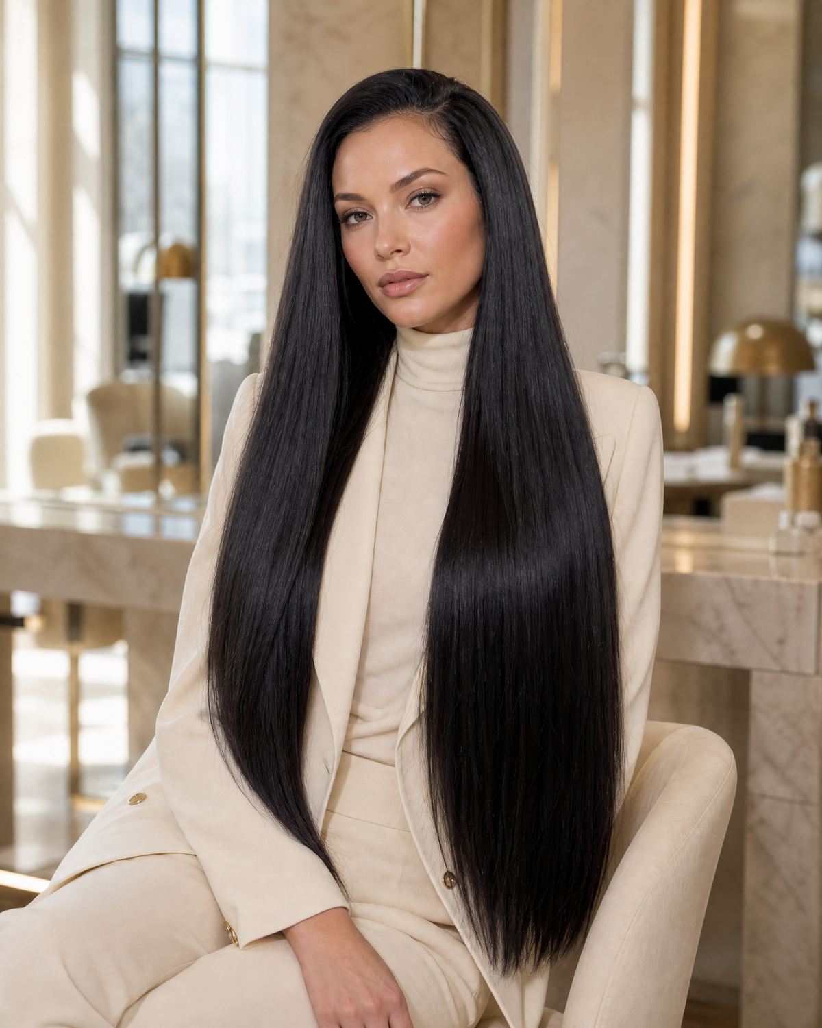 ANITA Straight 18″ — Perruque longue et lisse, l’élégance en version soyeuse
