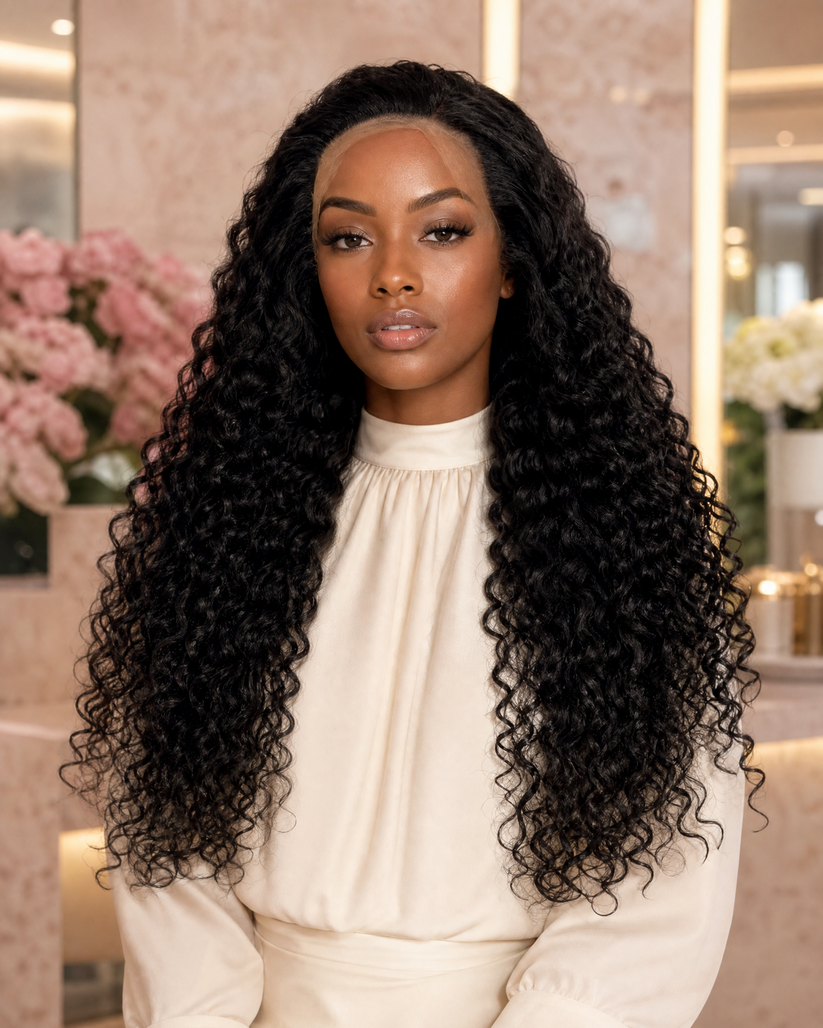 MARY 22″ AFRO CURLY — Perruque longue bouclée, volume somptueux et glamour captivant