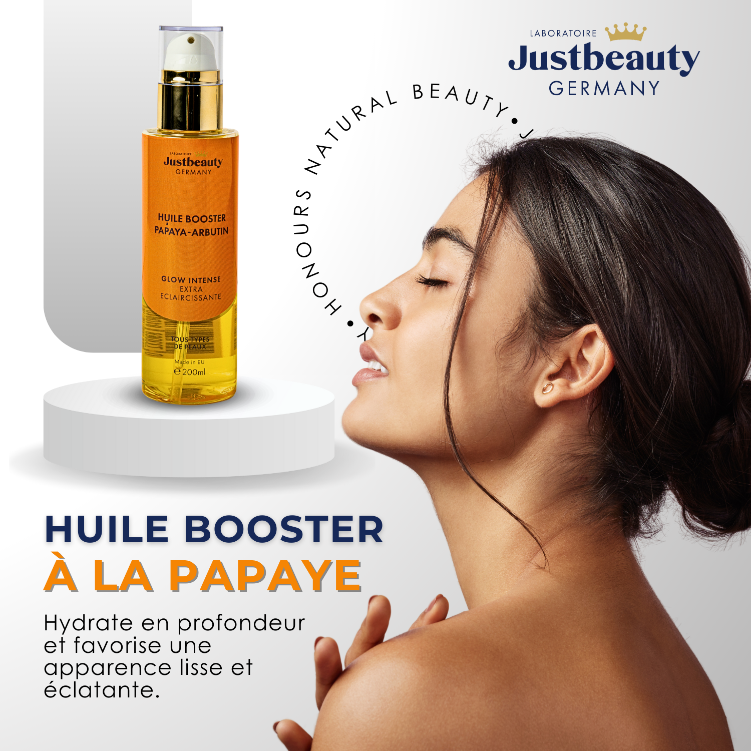 HUILE PERLE RARE PAPAYE – ARBUTINE 200ml