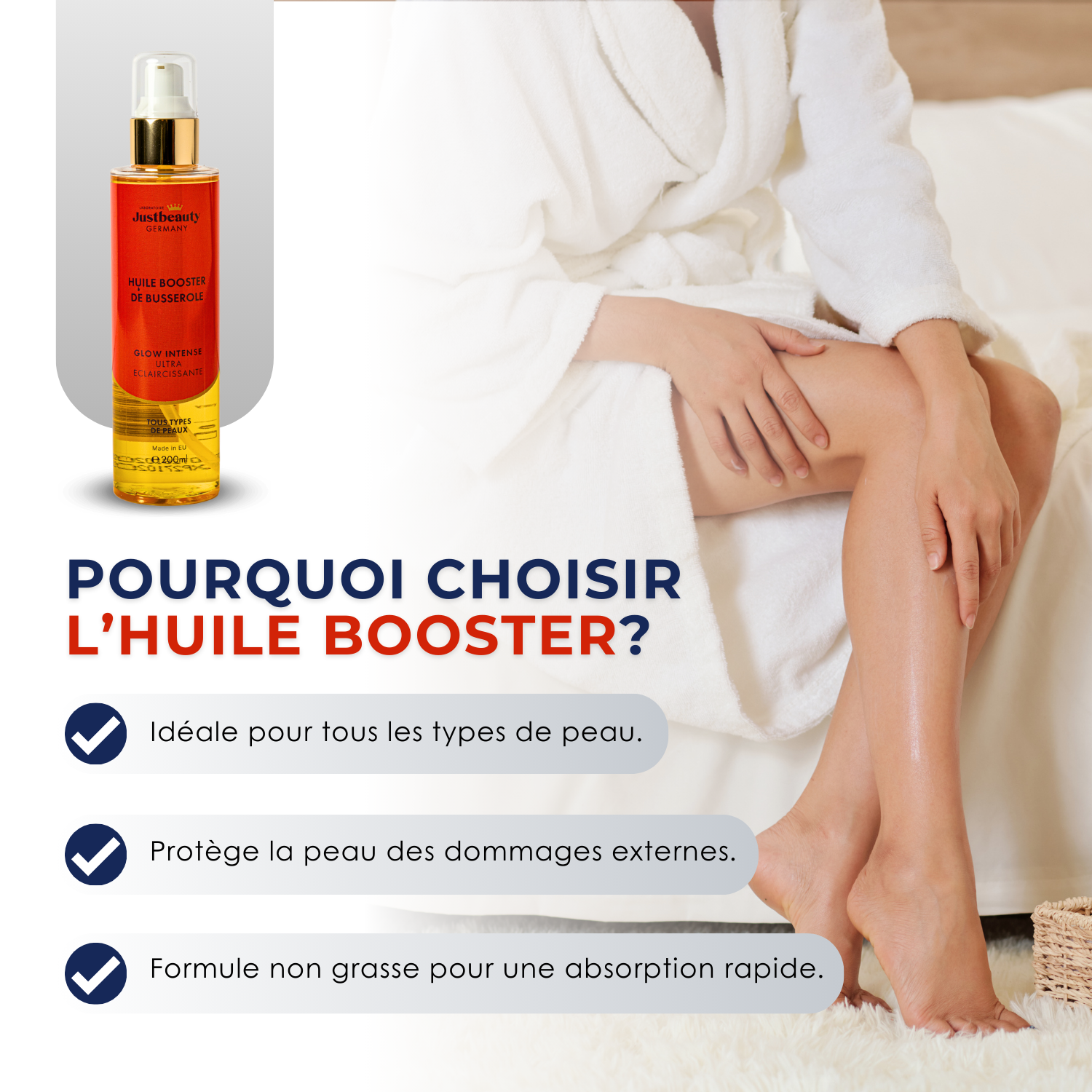 HUILE SACRÉE LUMIÈRE – BUSSEROLE & À L’ACIDE KOJIQUE 200ml