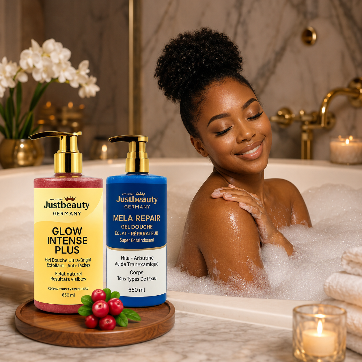 ROUTINE DOUCHE ANTI-TACHES – DUO ÉCLAT & UNIFORMITÉ | 650 ML