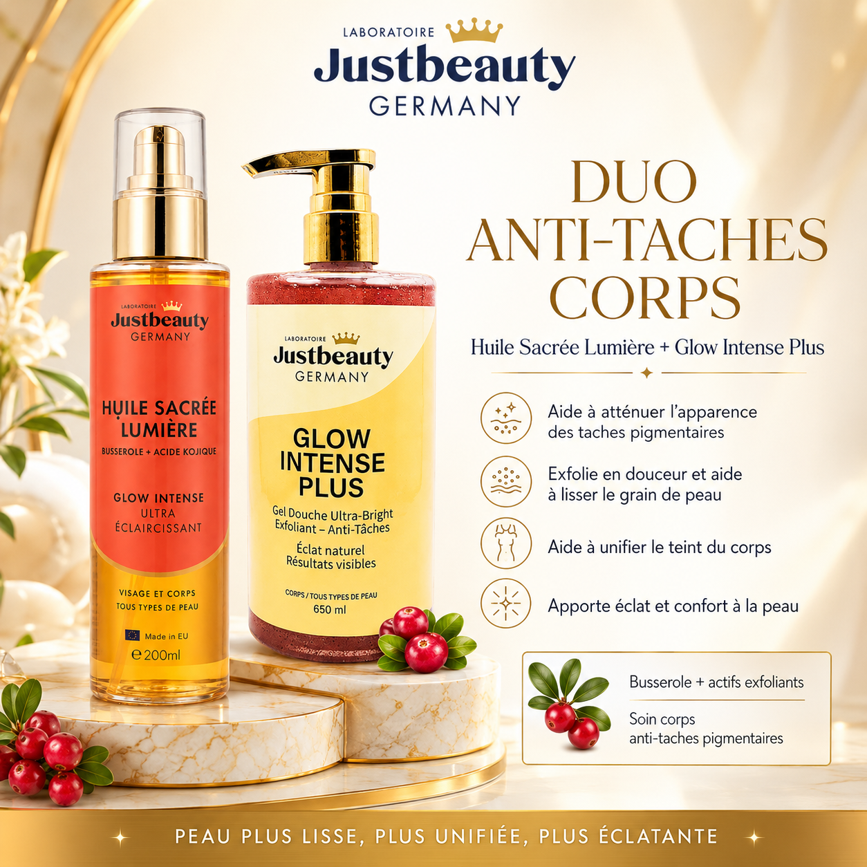 Duo Corps Anti-Taches – Peau Plus Lisse, Plus Uniforme & Éclatante