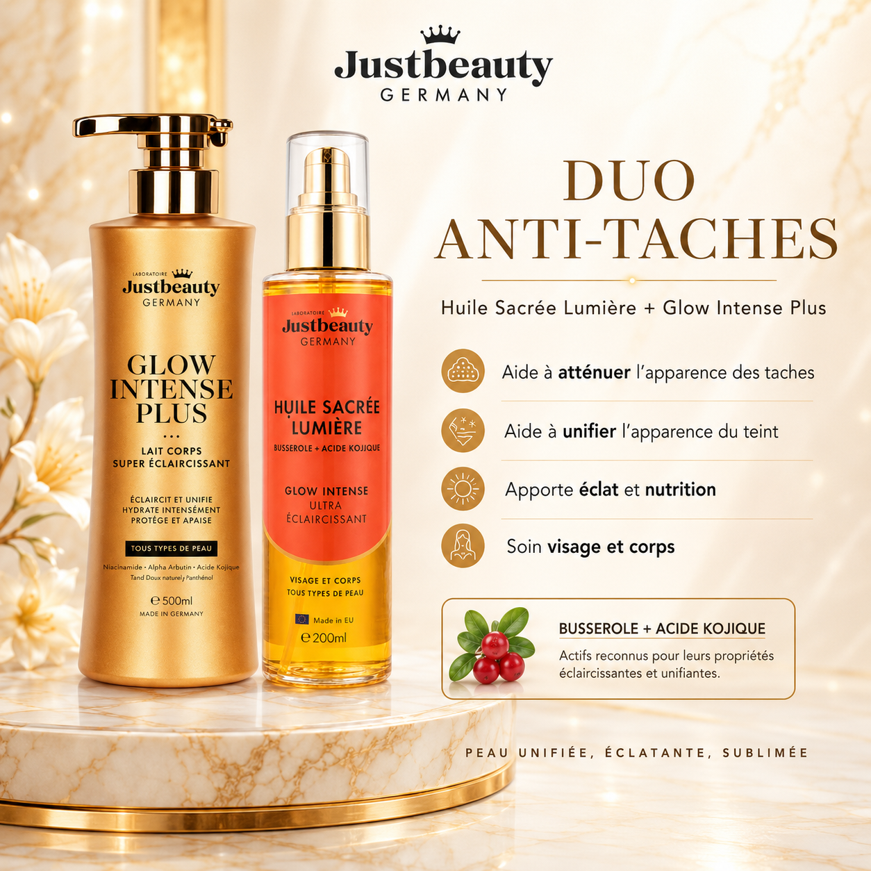 DUO GLOW INTENSE SUPER AUFHELLEND – DIE ULTIMATIVE KOMBINATION GEGEN FLECKEN & FÜR STRAHLENDE HAUT