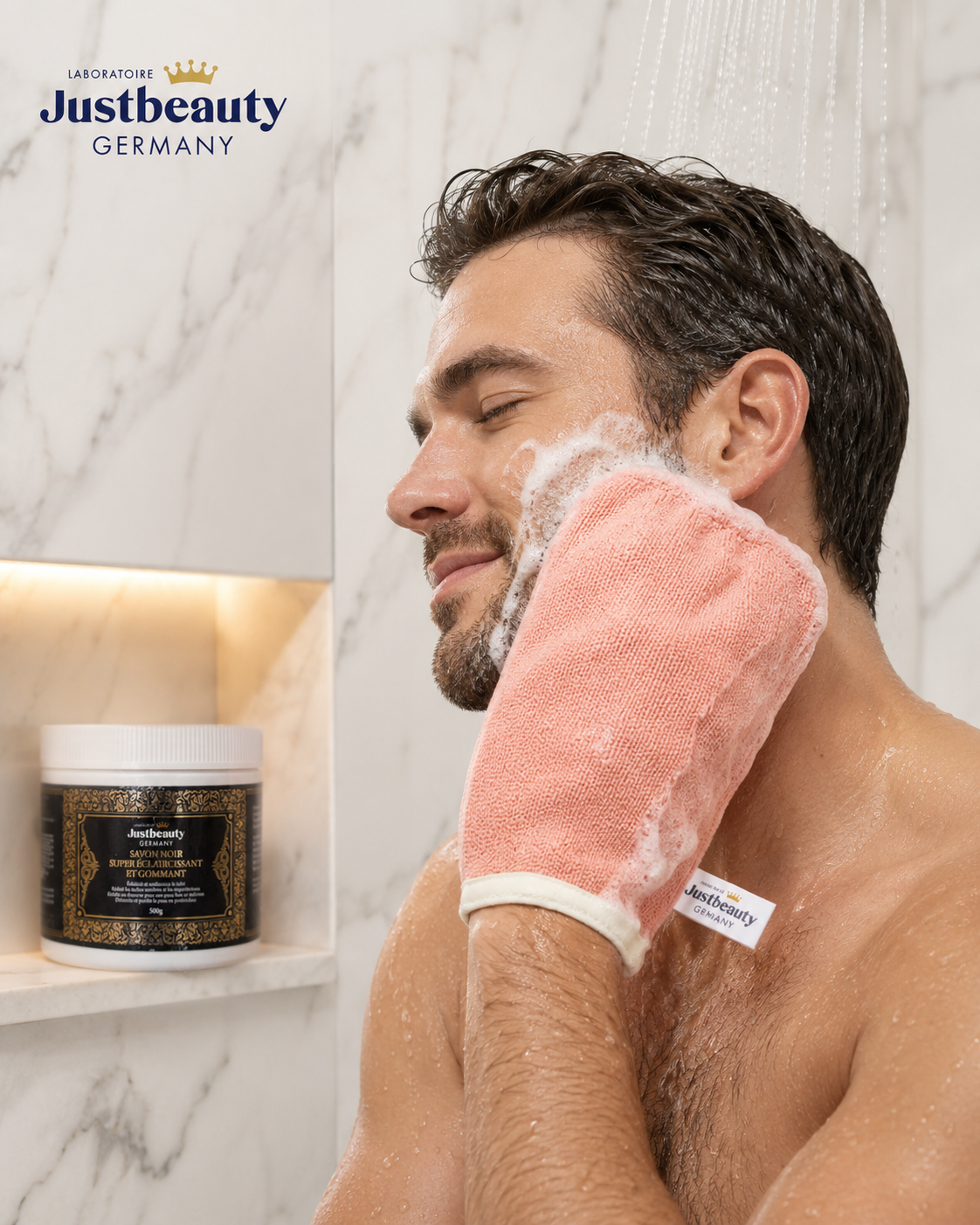 Schwarze Seife Éclat Intense 500g – Anti-Flecken, Peeling & Exfoliation für einen ebenmäßigen Teint | Gesicht & Körper