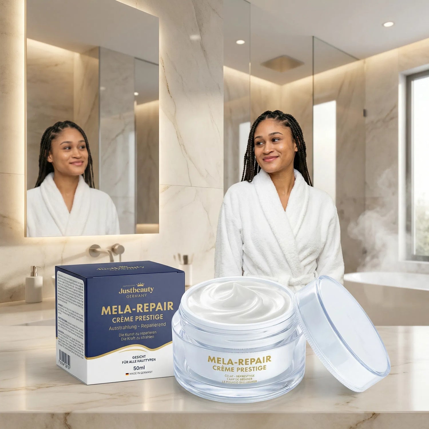 Crème Visage MELA REPAIR – Taches brunes, mélasma & marques visibles | Teint uniforme – 50g