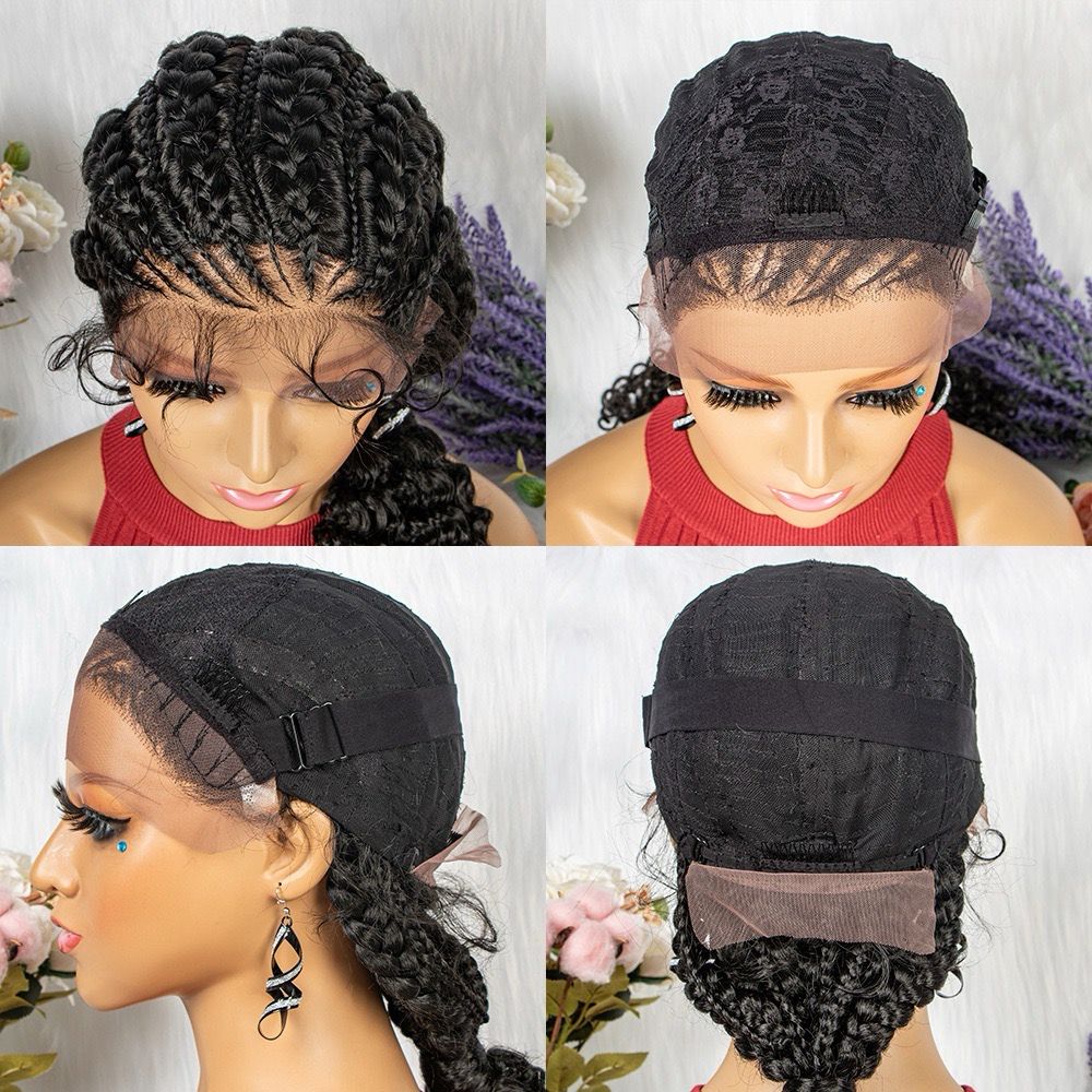 ELIA BRAIDS — Perruque tressée à longue queue bouclée, élégance bohème et caractère
