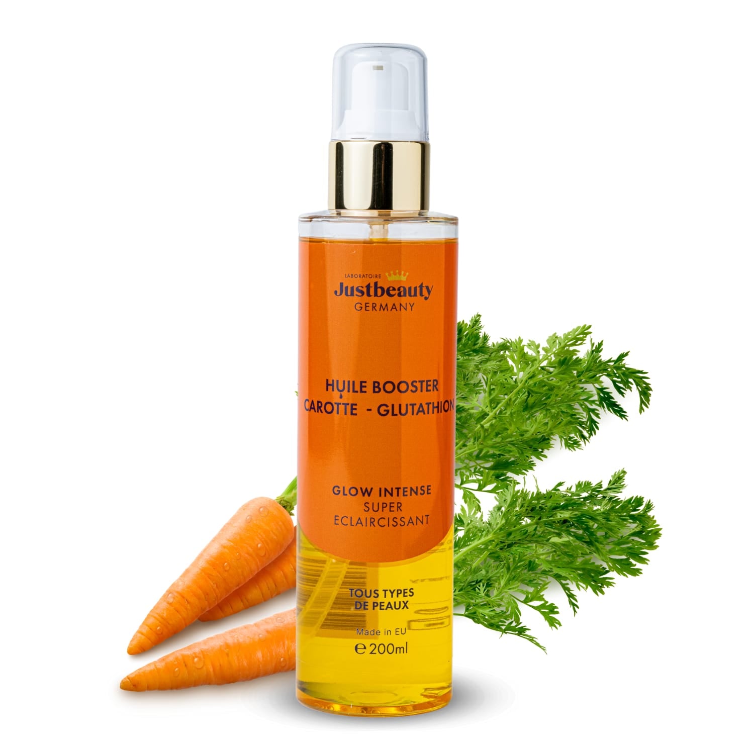 HUILE BOOSTER ÉCLAT NATURE – CAROTTE & GLUTATHION 200ml