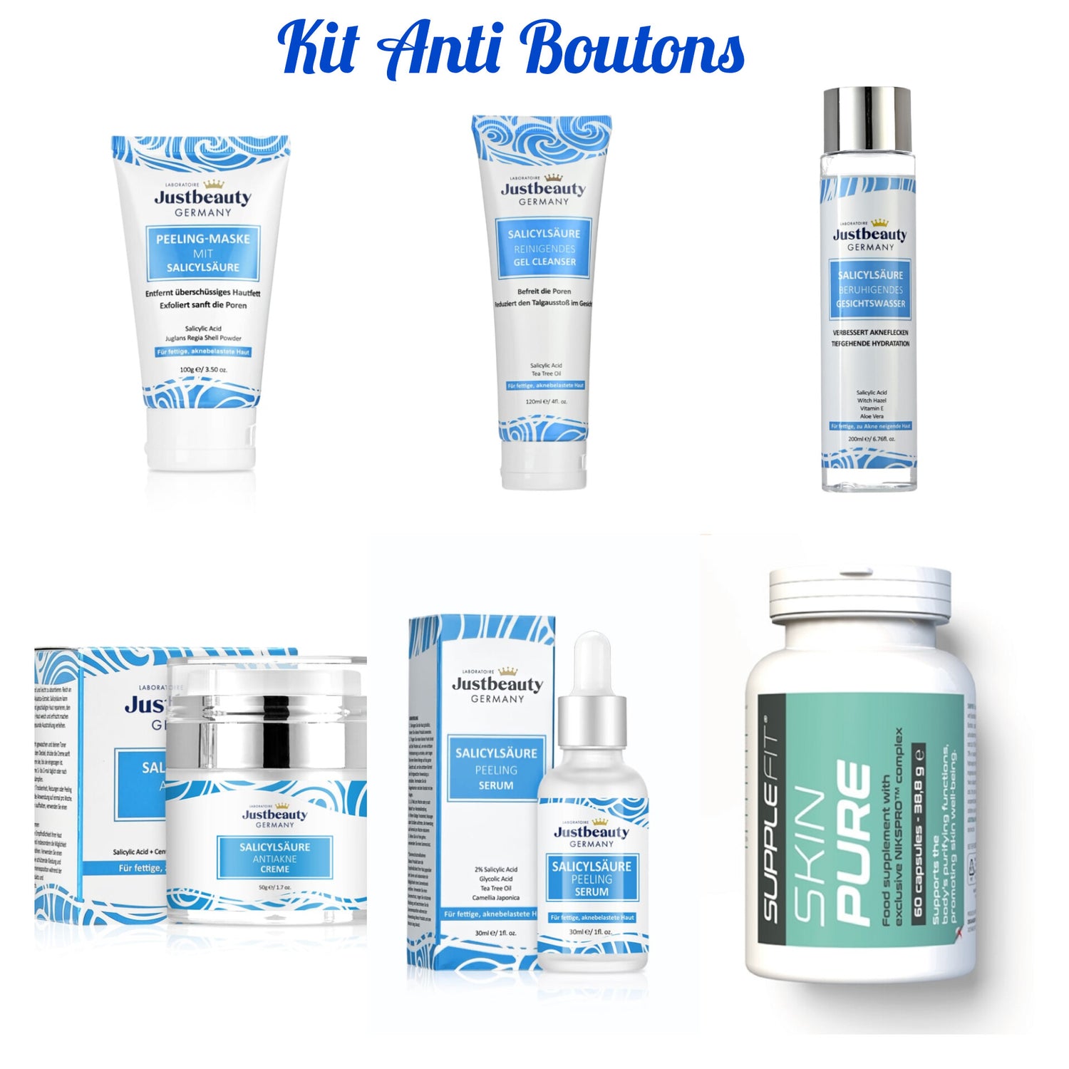Kit Anti boutons +Gélules Anti Acné