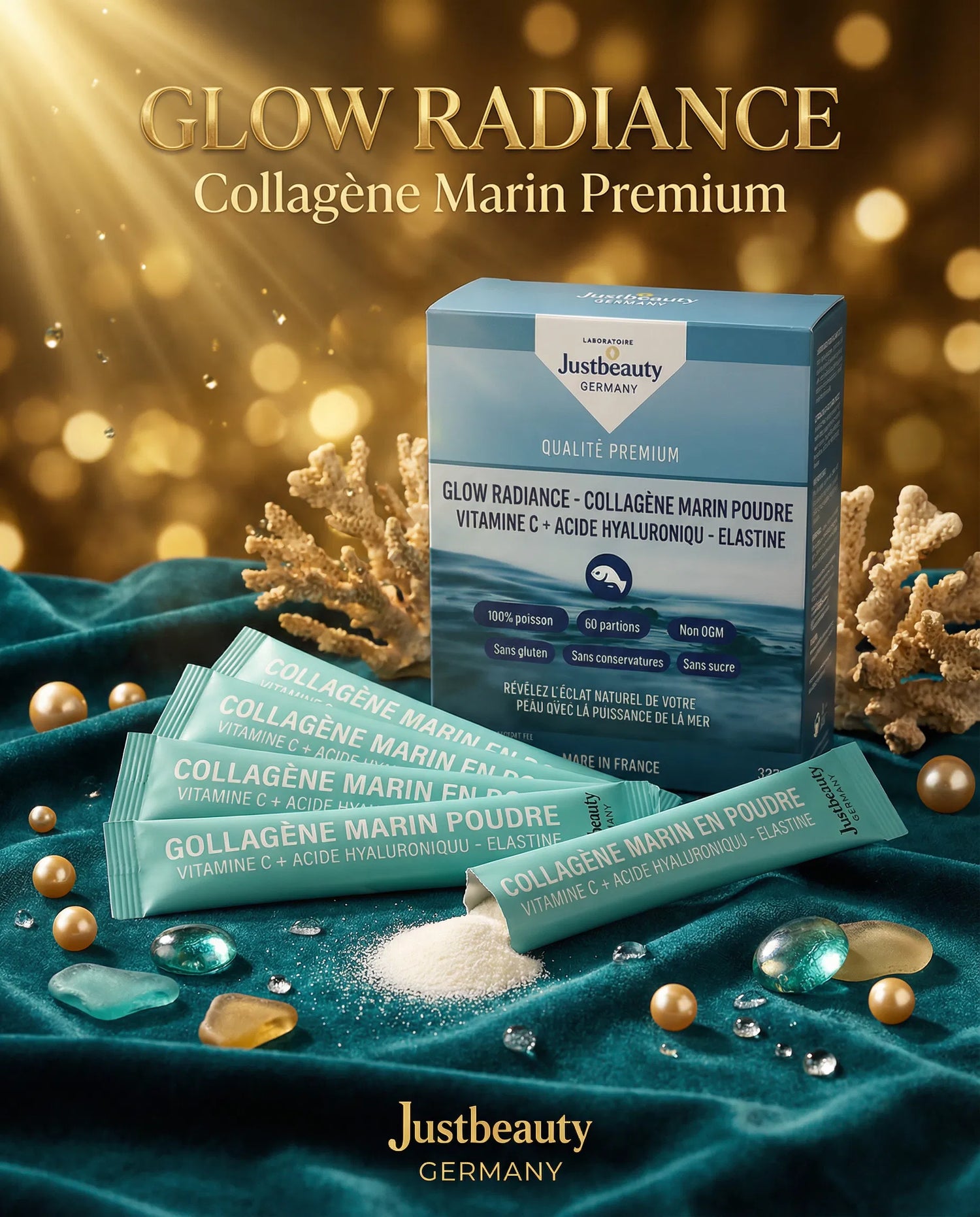 GLOW RADIANCE COLLAGÈNE MARIN EN POUDRE 327g
