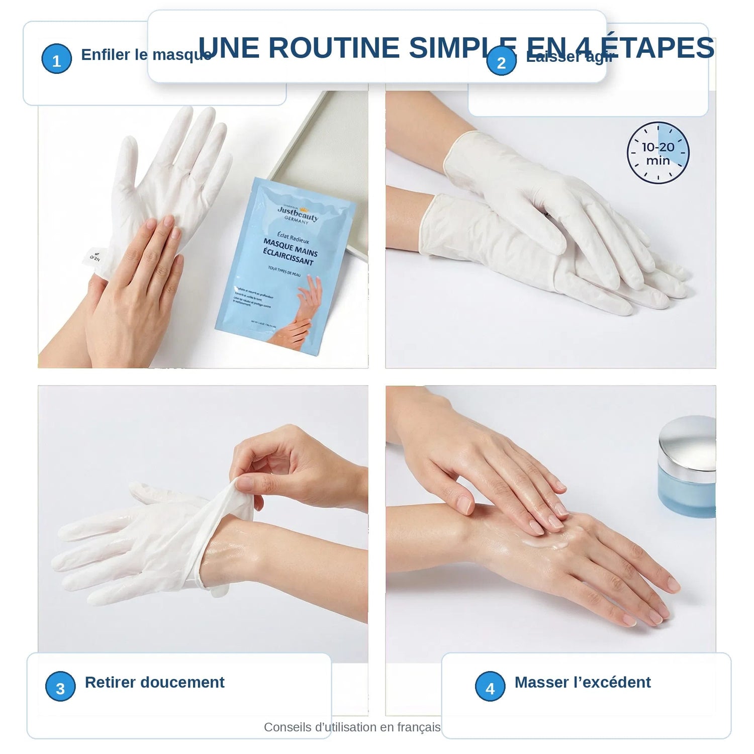 LUMI-HANDS – Aufhellende Peeling-Maske (2x18g)