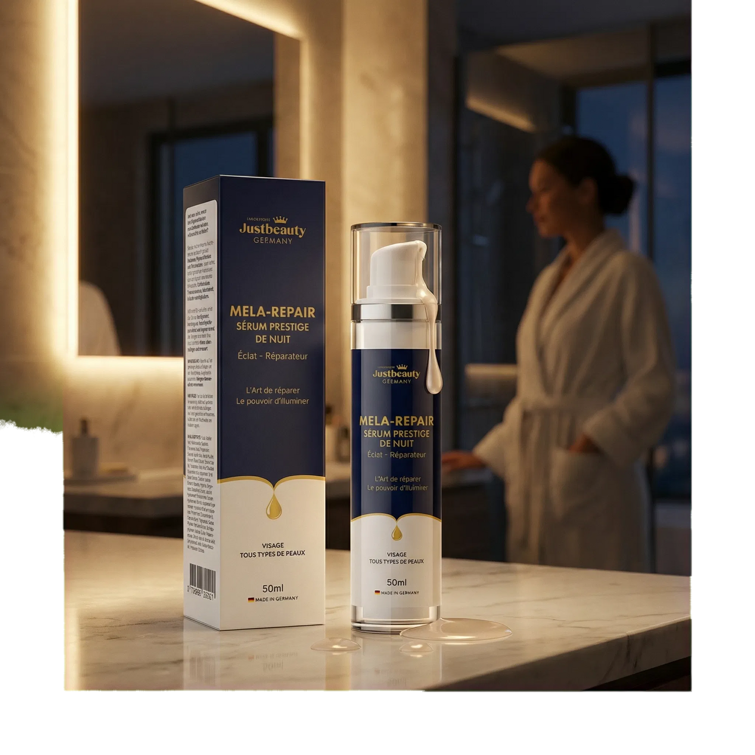 MELA REPAIR  - SÉRUM PRESTIGE DE NUIT – L’ARME ABSOLUE CONTRE LES TACHES & LE MELASMA 50ml