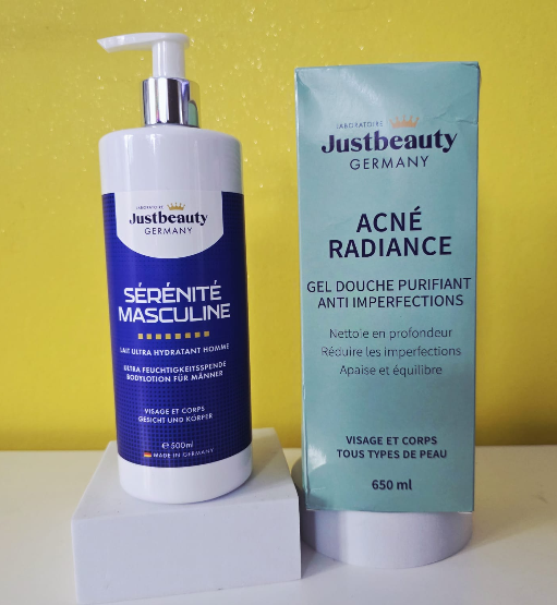 KIT CORPS PUR & HYDRATÉ MASCULIN – ANTI-IMPERFECTIONS & CONFORT 2PCS