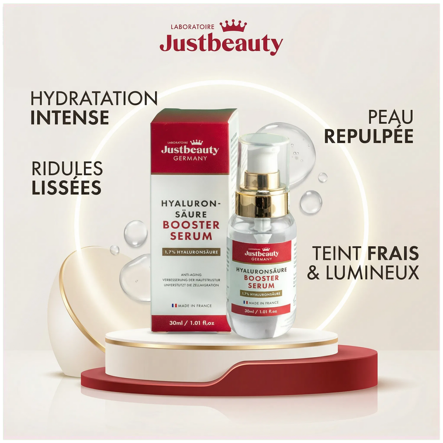 SÉRUM HYDRATATION INTENSE À L’ACIDE HYALURONIQUE 30ml