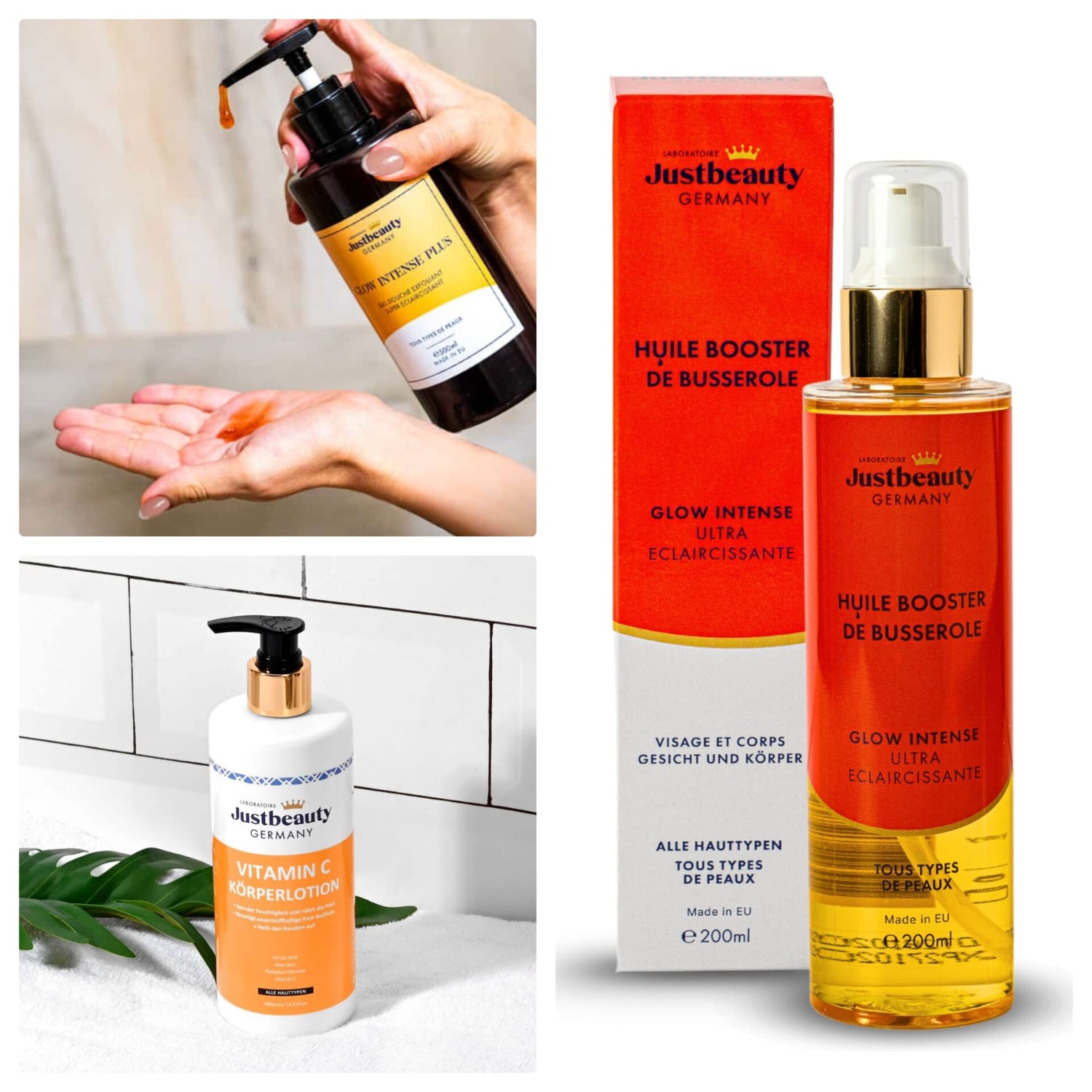 TRIO SUPRÊME GLOW – HUILES + LAIT + GEL DOUCHE