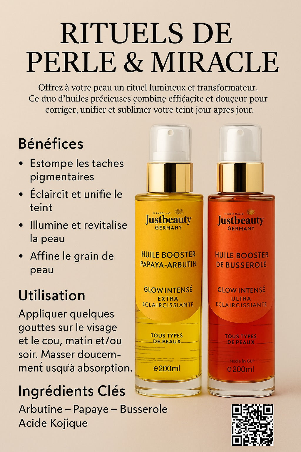 DUO PERLE - LUMIÈRE – BOOSTERS UNIFIANTS 200ml