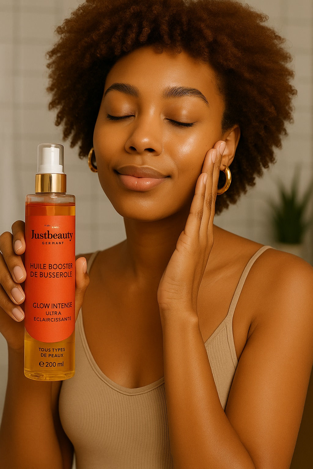 HUILE SACRÉE LUMIÈRE – BUSSEROLE & À L’ACIDE KOJIQUE 200ml