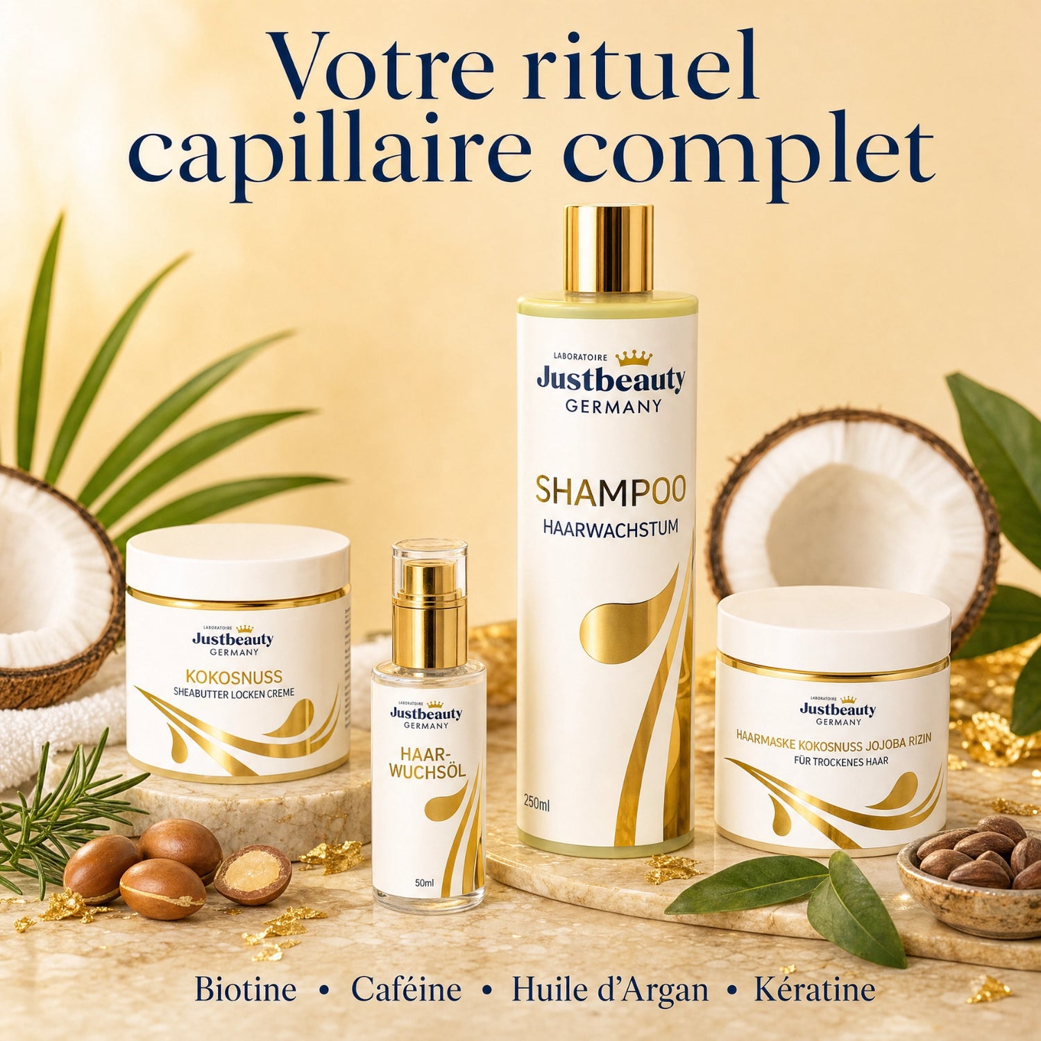 ENTDECKEN SIE DIE KRAFT IHRES HAARS – DAS JUSTBEAUTY INTENSIVE WACHSTUMSRITUAL 4-TLG.