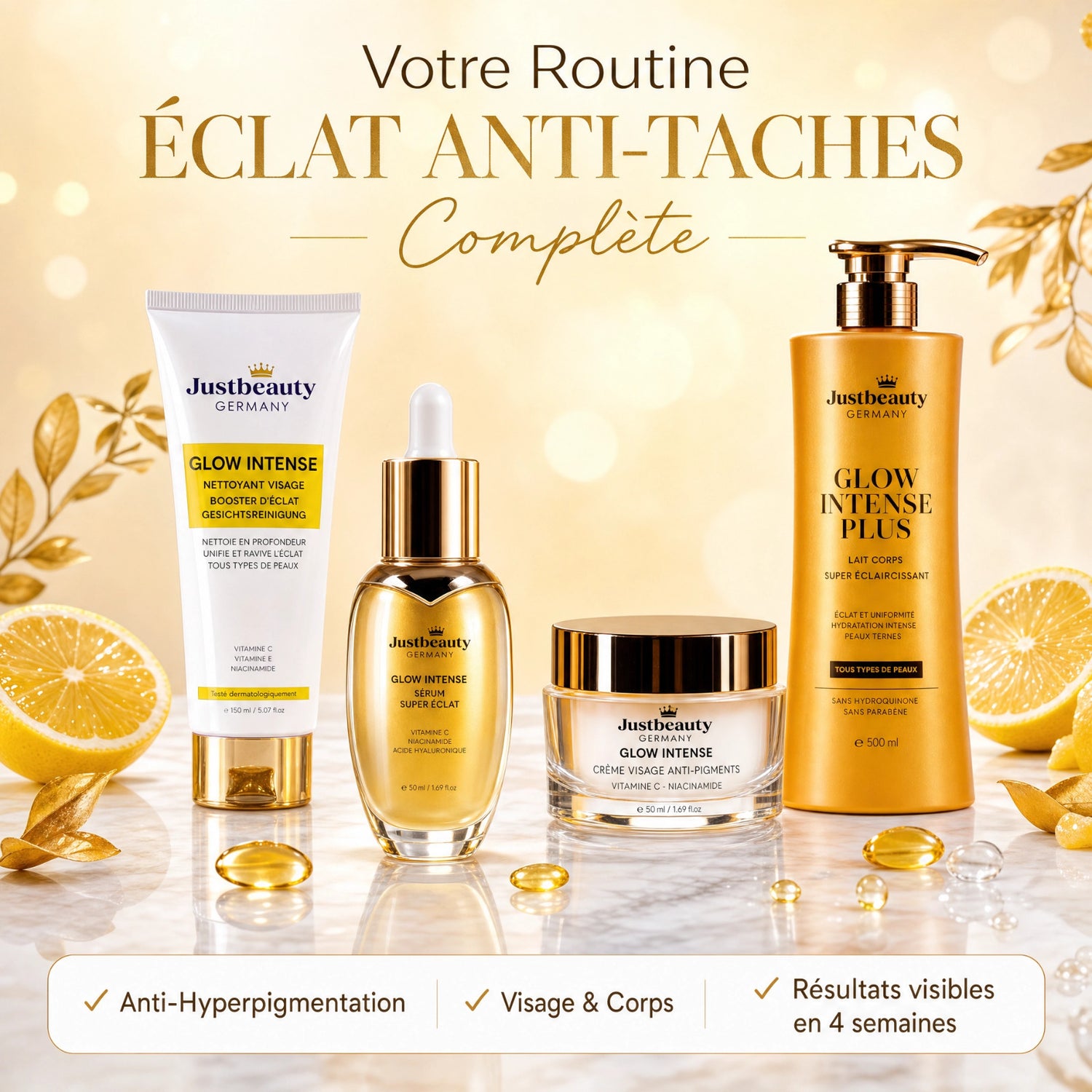 GLOW INTENSE SET – CLEANSER – 4TLG.