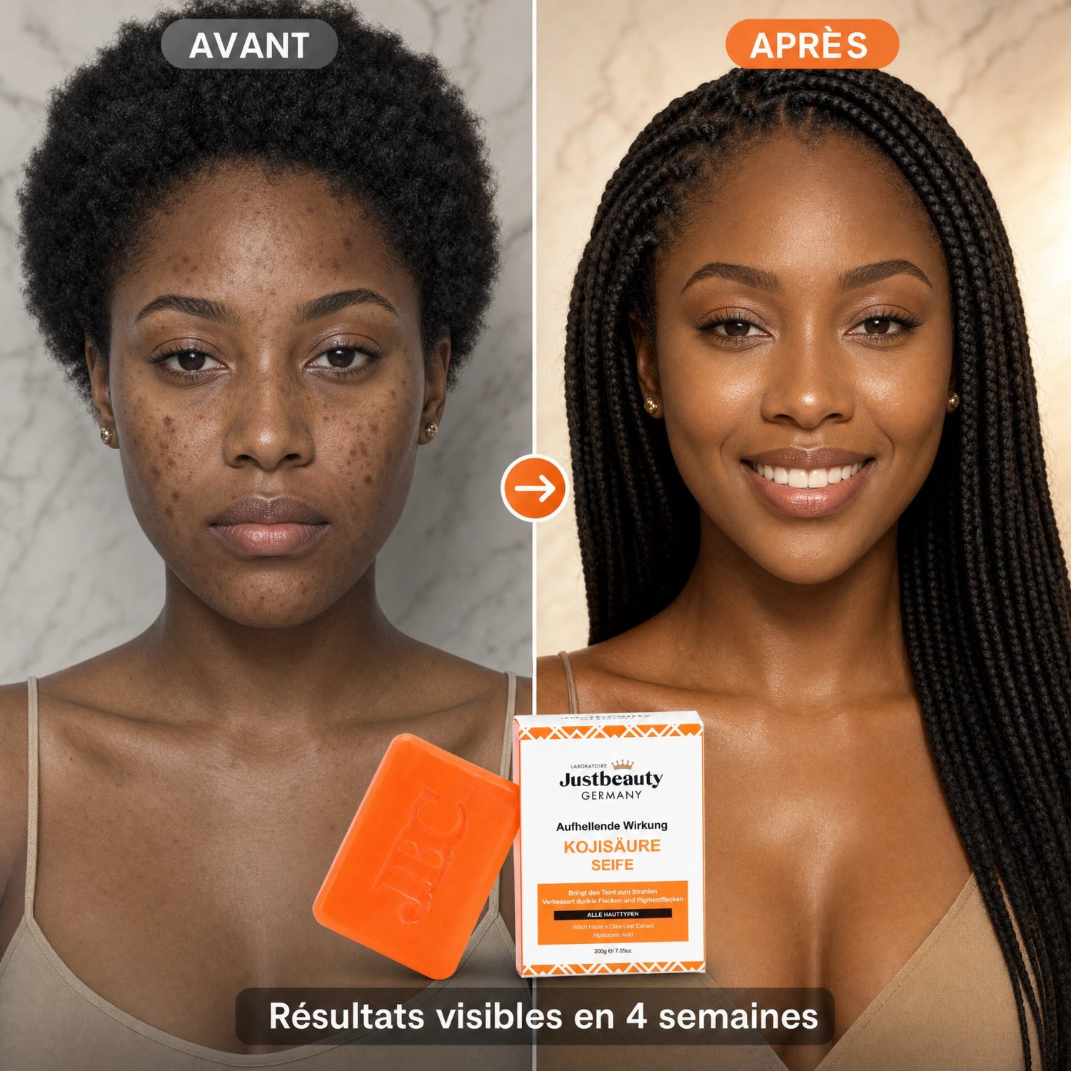SAVON ÉCLAIRCISSANT À L'ACIDE KOJIQUE - 200G