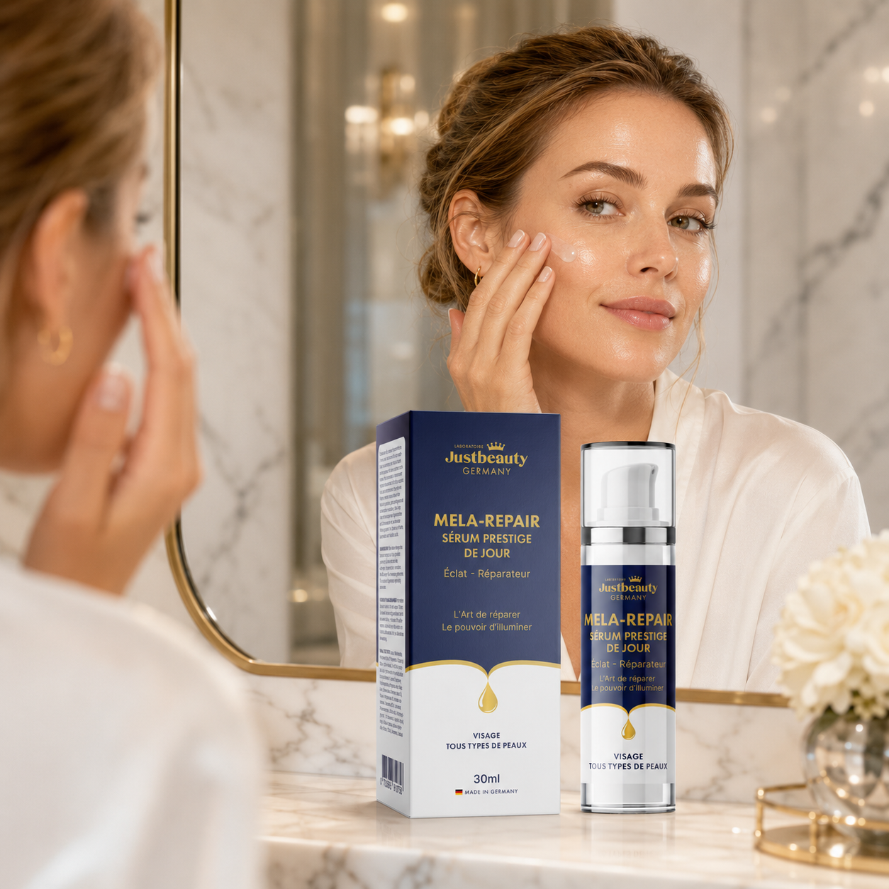Sérum Jour MELA REPAIR – Teint terne, taches & marques post-boutons | Booster d’éclat – 30ml