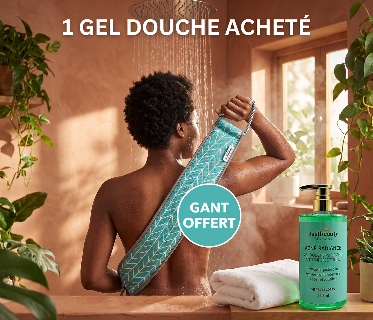 Gel Douche Purifiant Anti-Imperfections 650 ml + Gant Offert