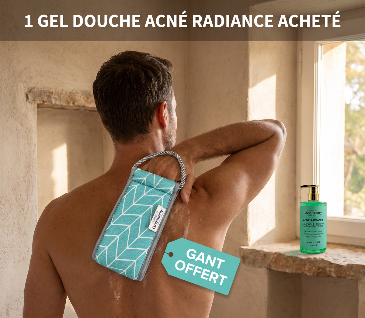 Gel Douche Purifiant Anti-Imperfections 650 ml + Gant Offert