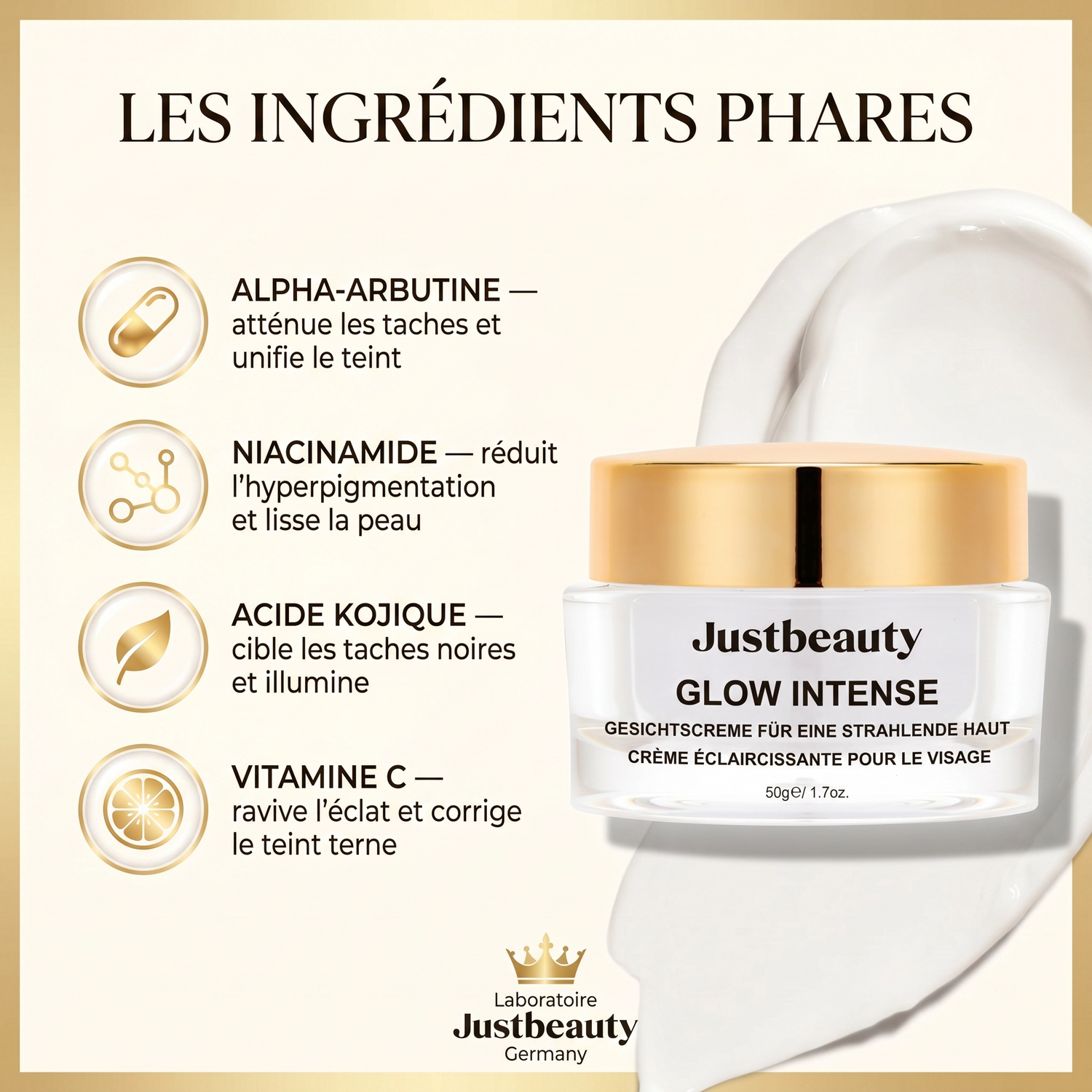 TOTAL RADIANCE INTENSE GLOW FACE CREAM – 50G