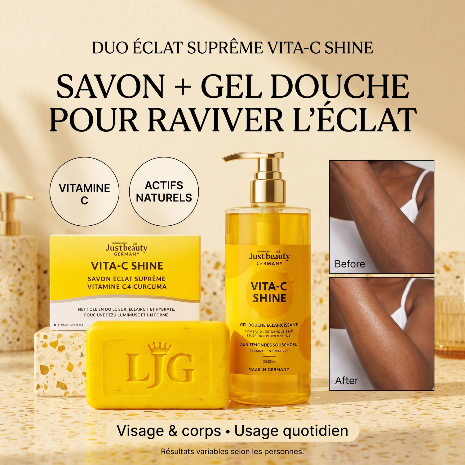 Vita C Shine Soap & Shower Gel Duo