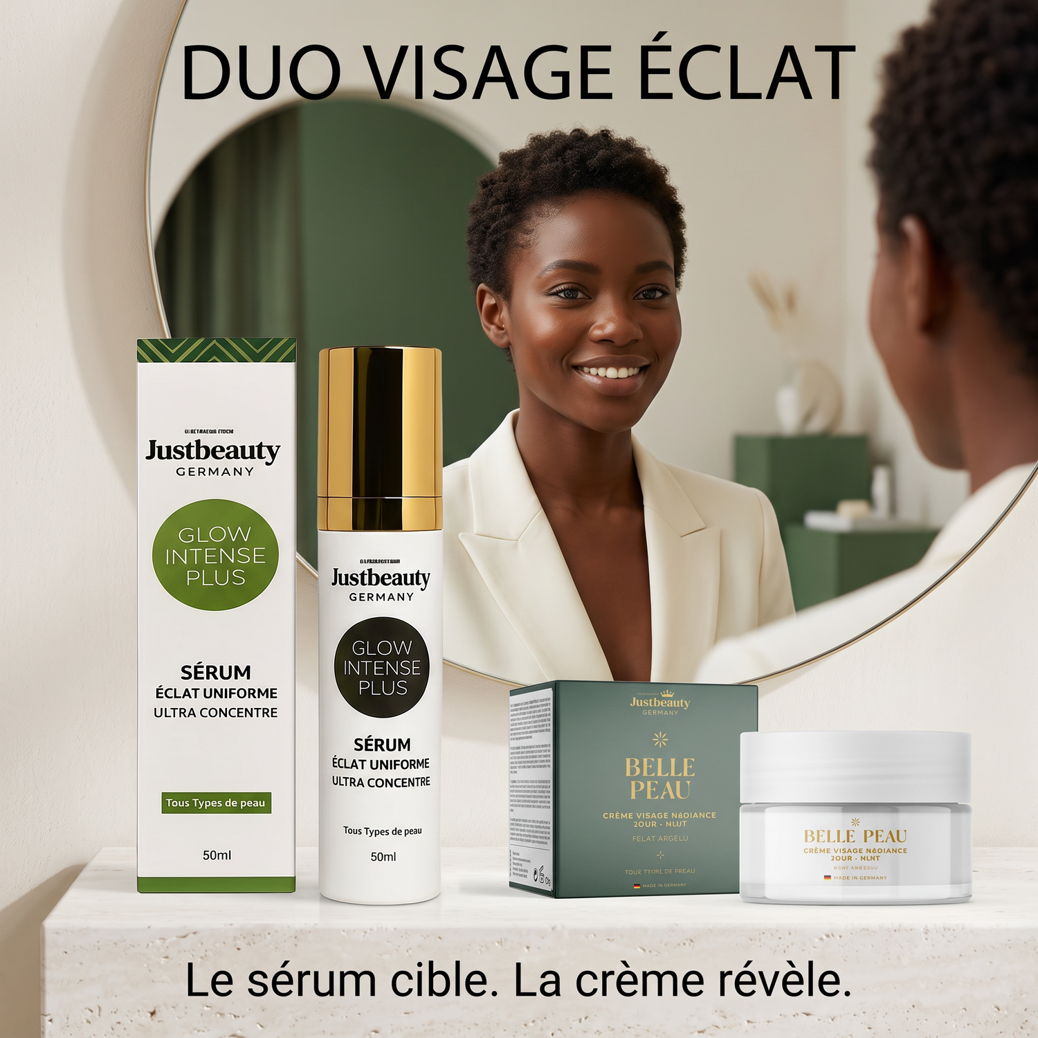 GESICHTSPFLEGE-DUO BELLE PEAU – GEGEN PIGMENTFLECKEN, FÜR MEHR AUSSTRAHLUNG & EIN EBENMÄSSIGES HAUTBILD | 2-TEILIG