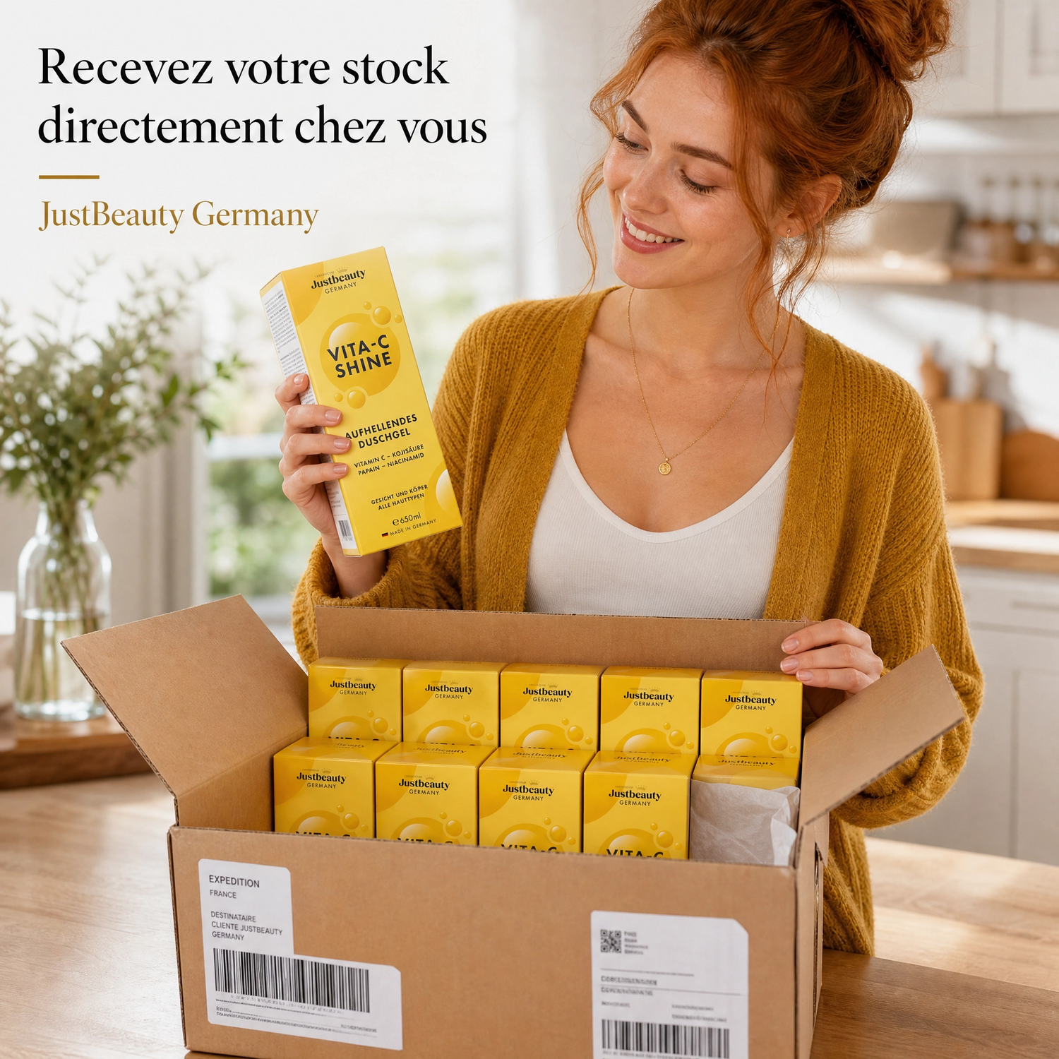 Pack Lancement Revendeur VITA-C SHINE – 10 Gels Douche de 650 ml