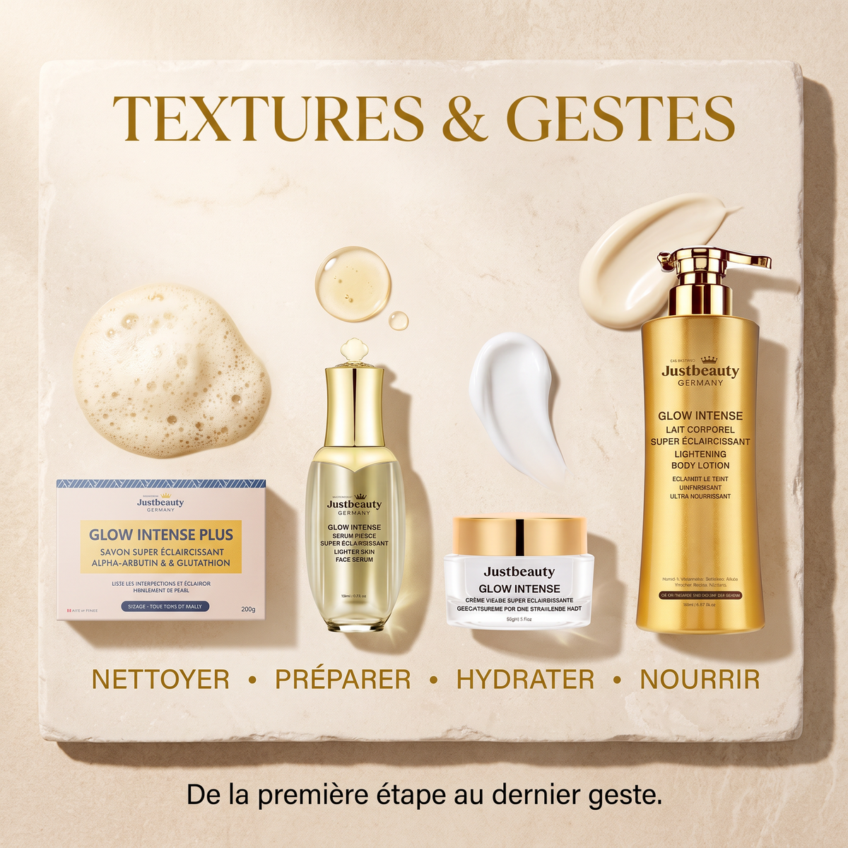 KIT ÉCLAT ROYAL – Routine Teint Lumineux Nouvelle Génération | Savon | 4 Pièces