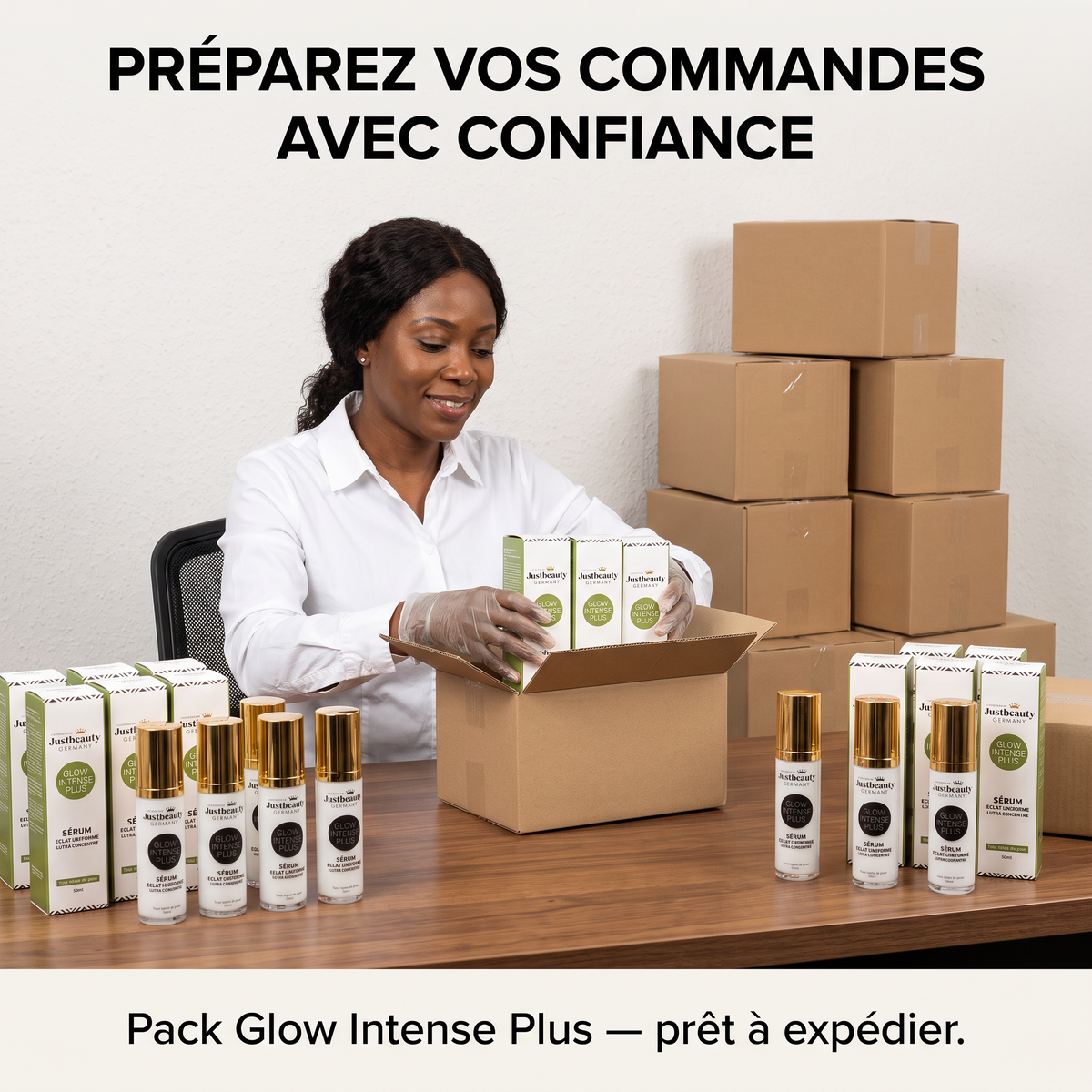 Pack Revendeur GLOW INTENSE PLUS – 10 Sérums Anti-Taches de 50 ml