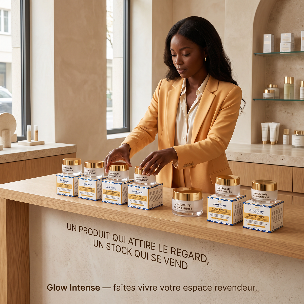 Pack Revendeur GLOW INTENSE PLUS – 10 Crèmes Visage Éclat de 50 g
