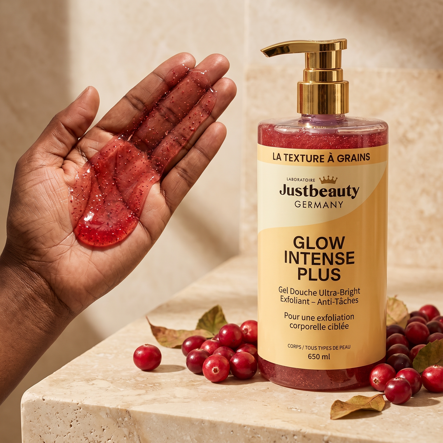 GEL DOUCHE GLOW INTENSE PLUS - ÉCLAIRCISSANT 650ML