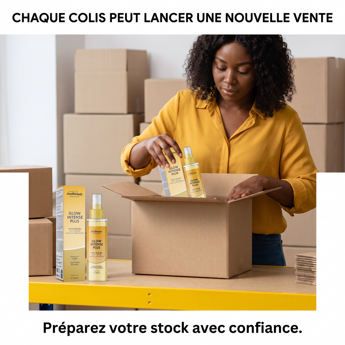 Pack Revendeur GLOW INTENSE PLUS – 10 Huiles Sublimes pour Faire de Votre Coup de Cœur une Activité