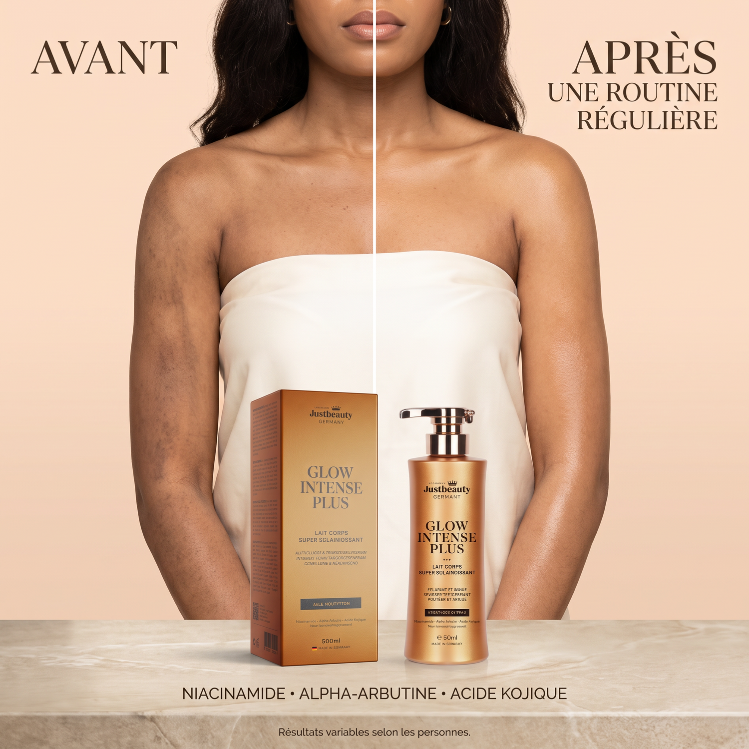 GLOW INTENSE PLUS – LE LAIT SUPER ÉCLAIRCISSANT NOUVELLE GÉNÉRATION 500ML