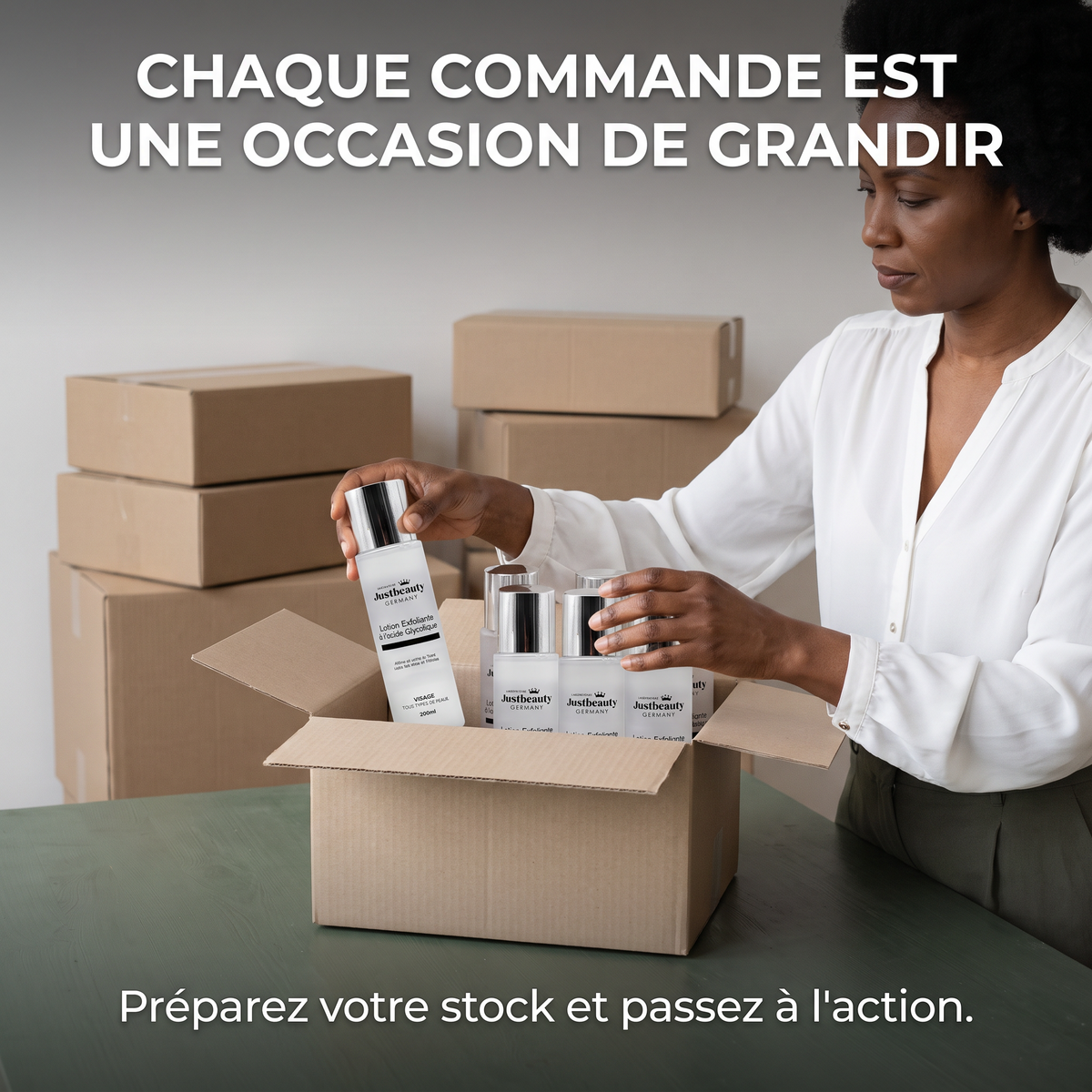 Pack Revendeur – 10 Lotions Exfoliantes à l’Acide Glycolique de 200 ml