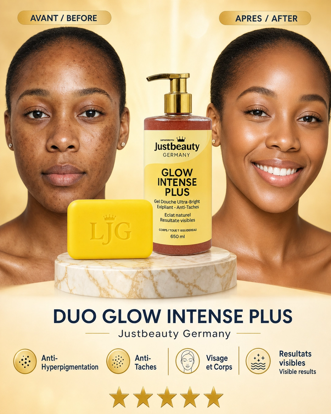 DUO GLOW INTENSE PLUS: GESICHT - KÖRPER IN HARMONIE