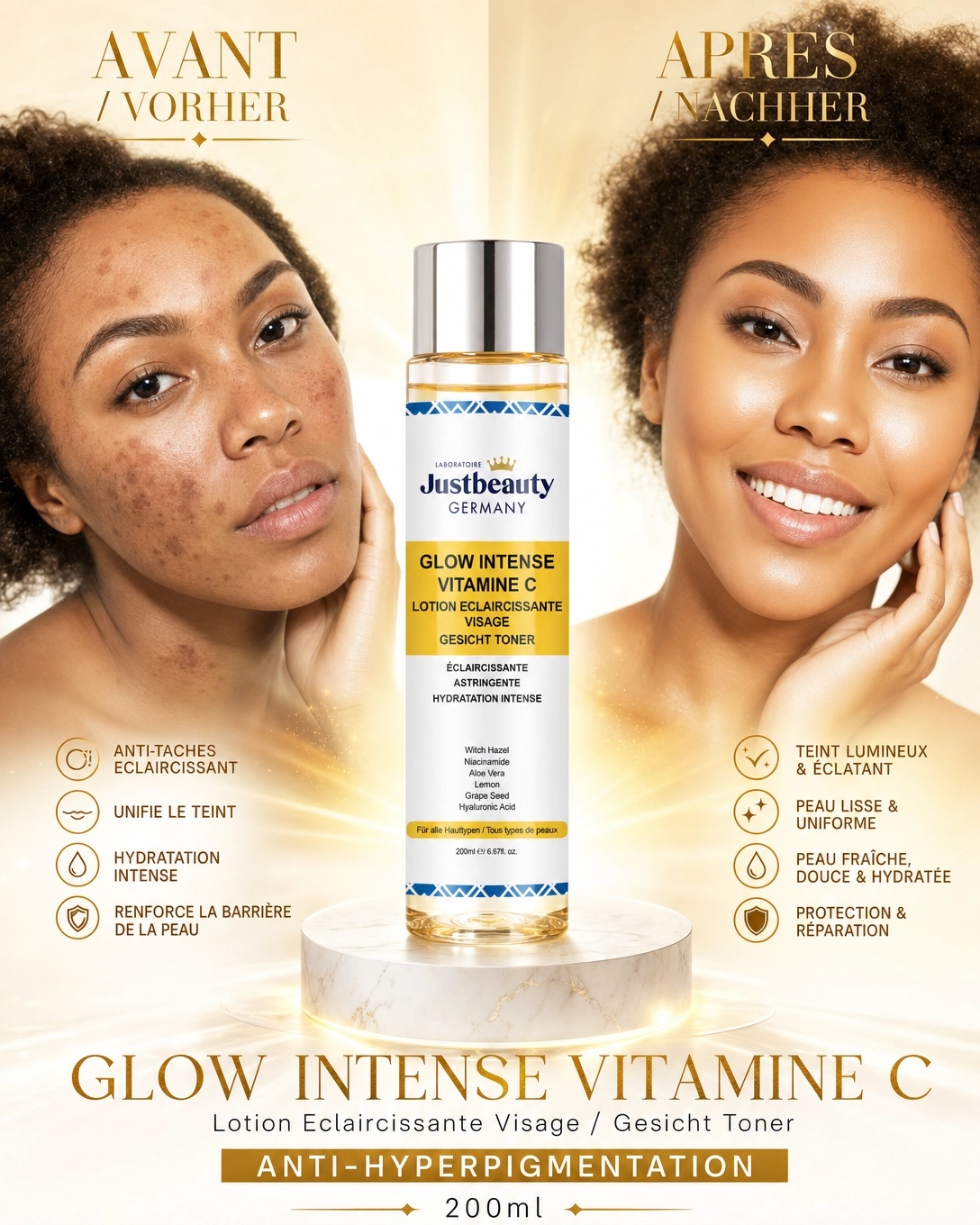 GLOW INTENSE - LOTION VISAGE 200ML