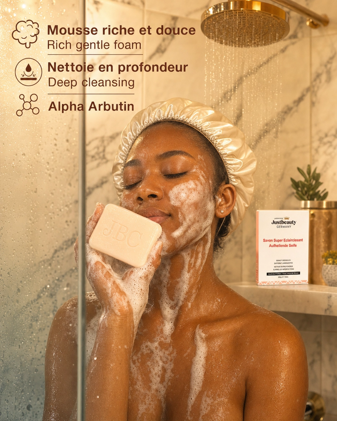 ÉCLAT ABSOLU – SAVON SUPER ÉCLAIRCISSANT À L’ALPHA-ARBUTINE 200G