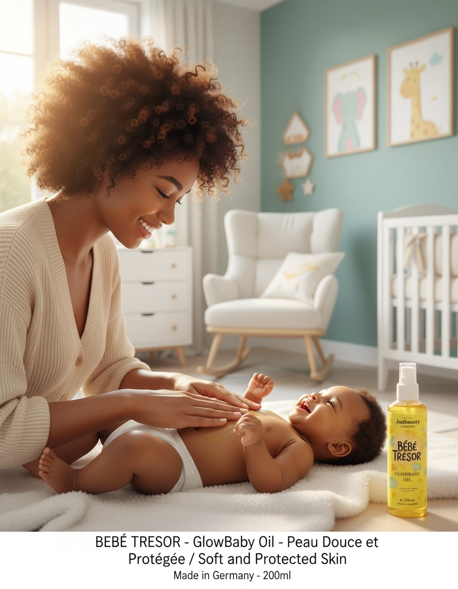 GLOWBABY OIL – L’Huile Précieuse de Massage & de Soin pour Bébé, Enfant & Ado 200ml