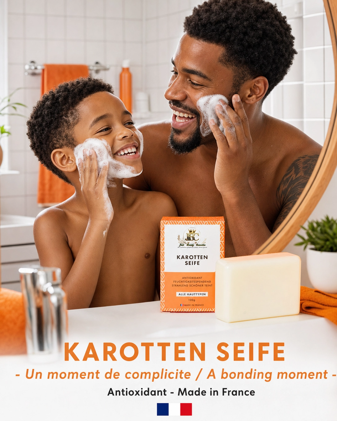 SAVON À LA CAROTTE -  ENFANTS À PARTIR DE 6 ANS  100G