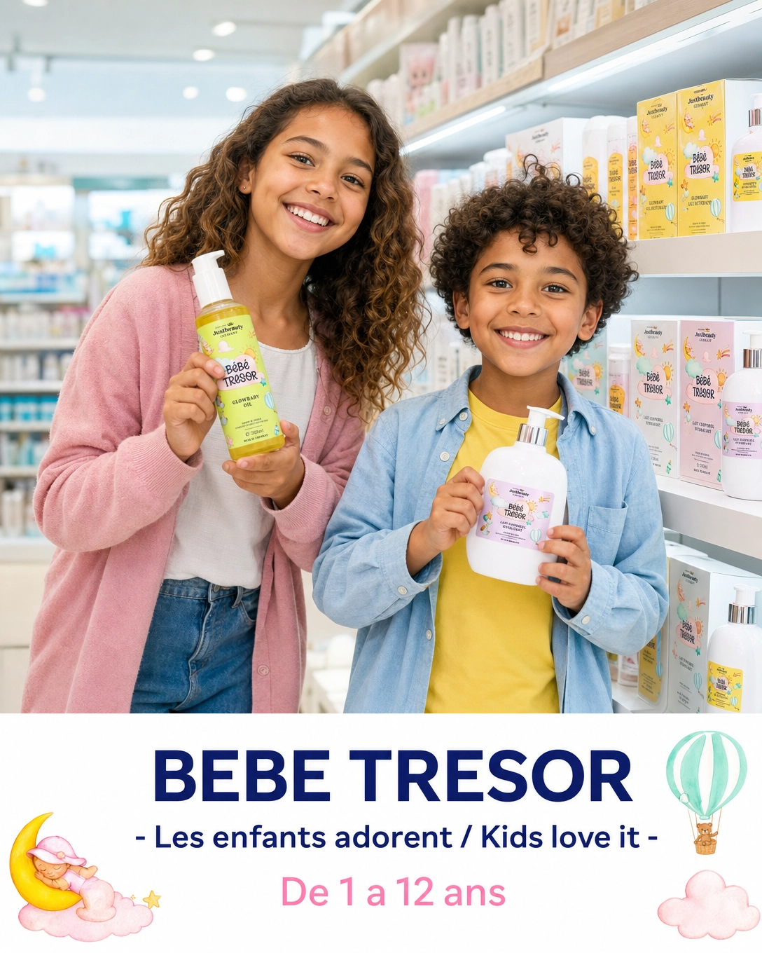 BÉBÉ TRÉSOR – LA DOUCEUR SUPRÊME POUR LA PEAU DES TOUT-PETITS 3PCS