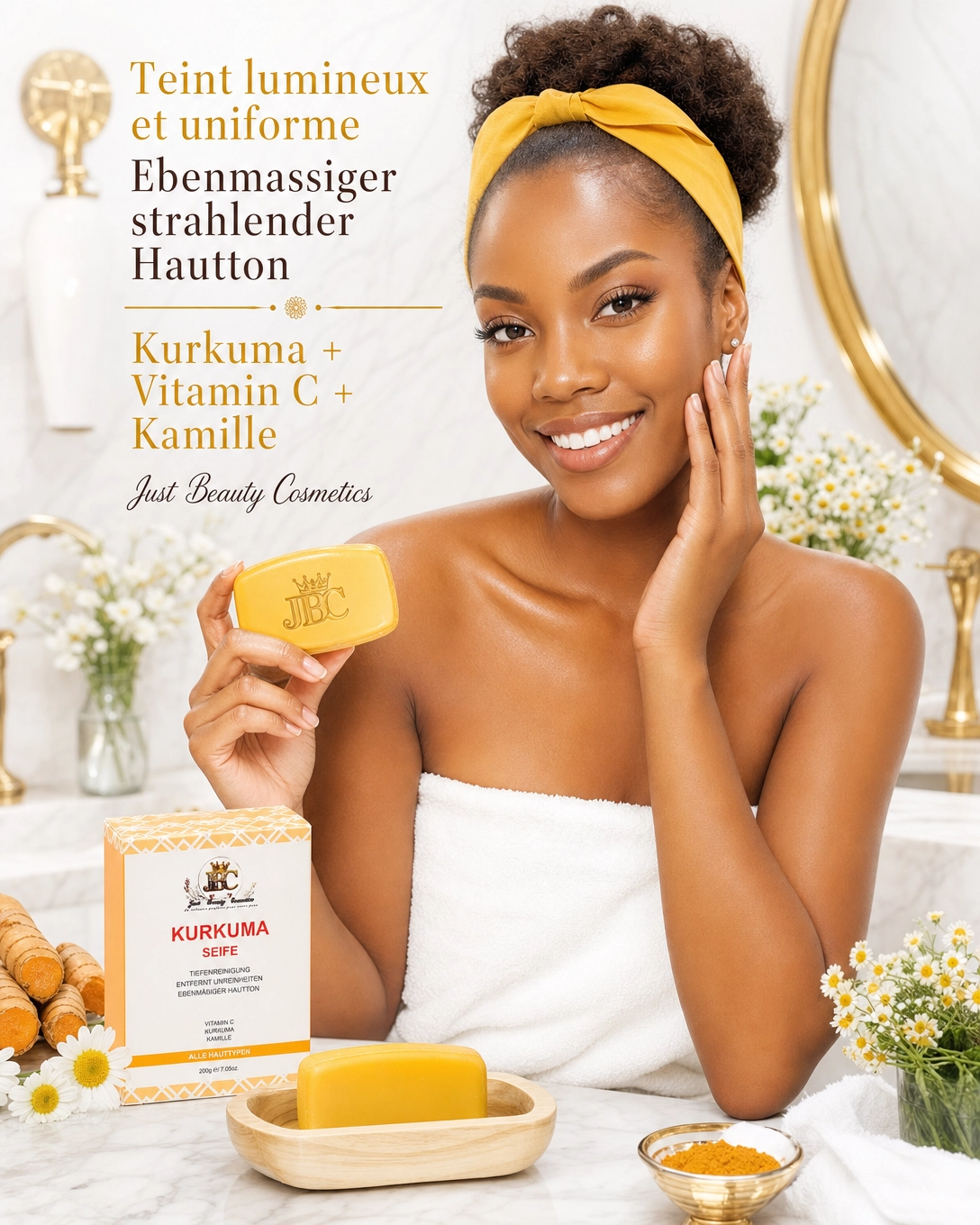 SAVON ÉCLAT VITAMINE C + CURCUMA 200g