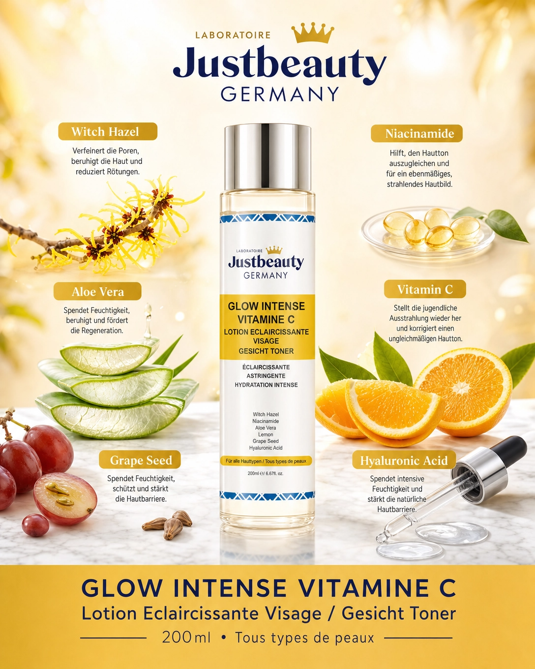 GLOW INTENSE - LOTION VISAGE 200ML
