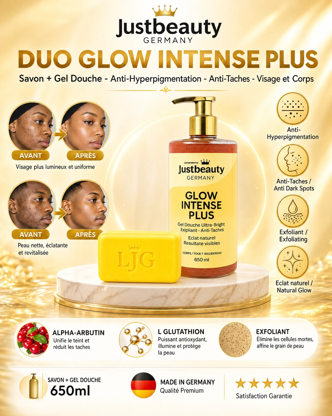 DUO GLOW INTENSE PLUS: GESICHT - KÖRPER IN HARMONIE