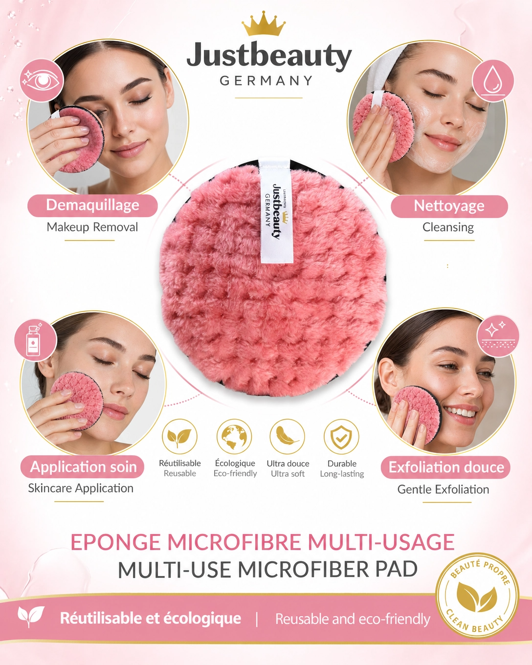 FACIAL SPONGE – GENTLE CLEANSING FOR FRESH & RADIANT SKIN